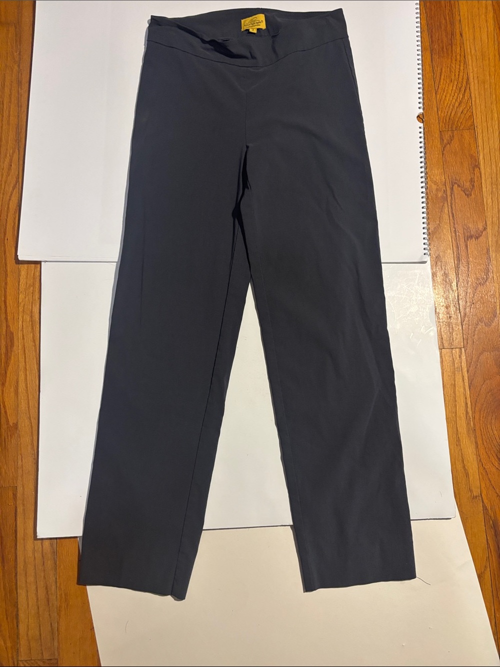 Roller Rabbit Black Straight-Leg Pants